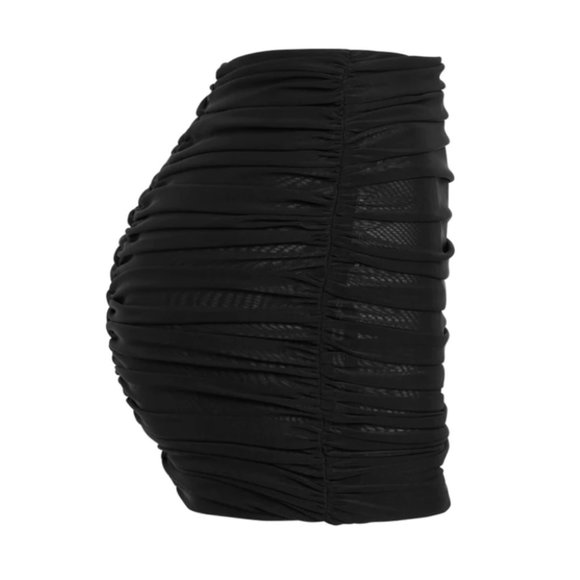 NEPTUNE MESH MINI SKIRT - BLACK - Picture 3 of 3